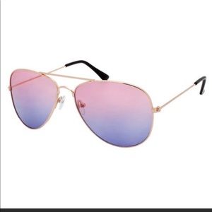 Aviator Sunglasses , wire frame , purple/pink , 400uv